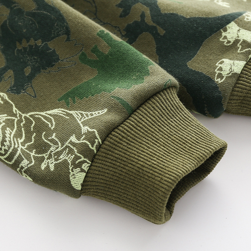 Spring Camouflage Hooded Sweatshirt