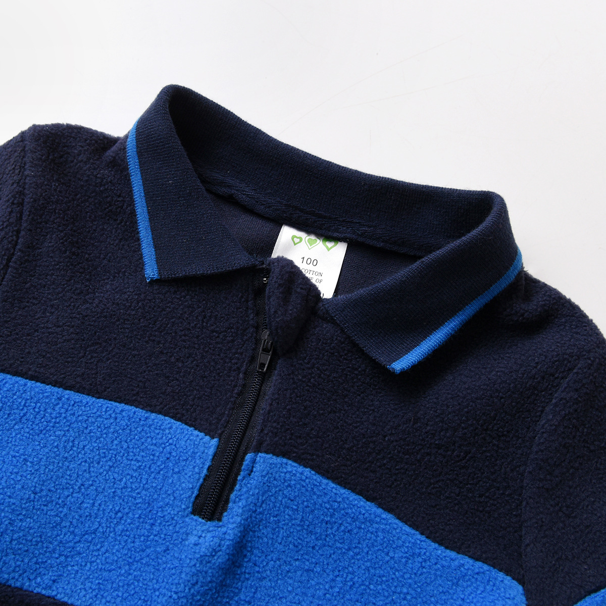 Boys' Long-Sleeved Color Blocking Shirt