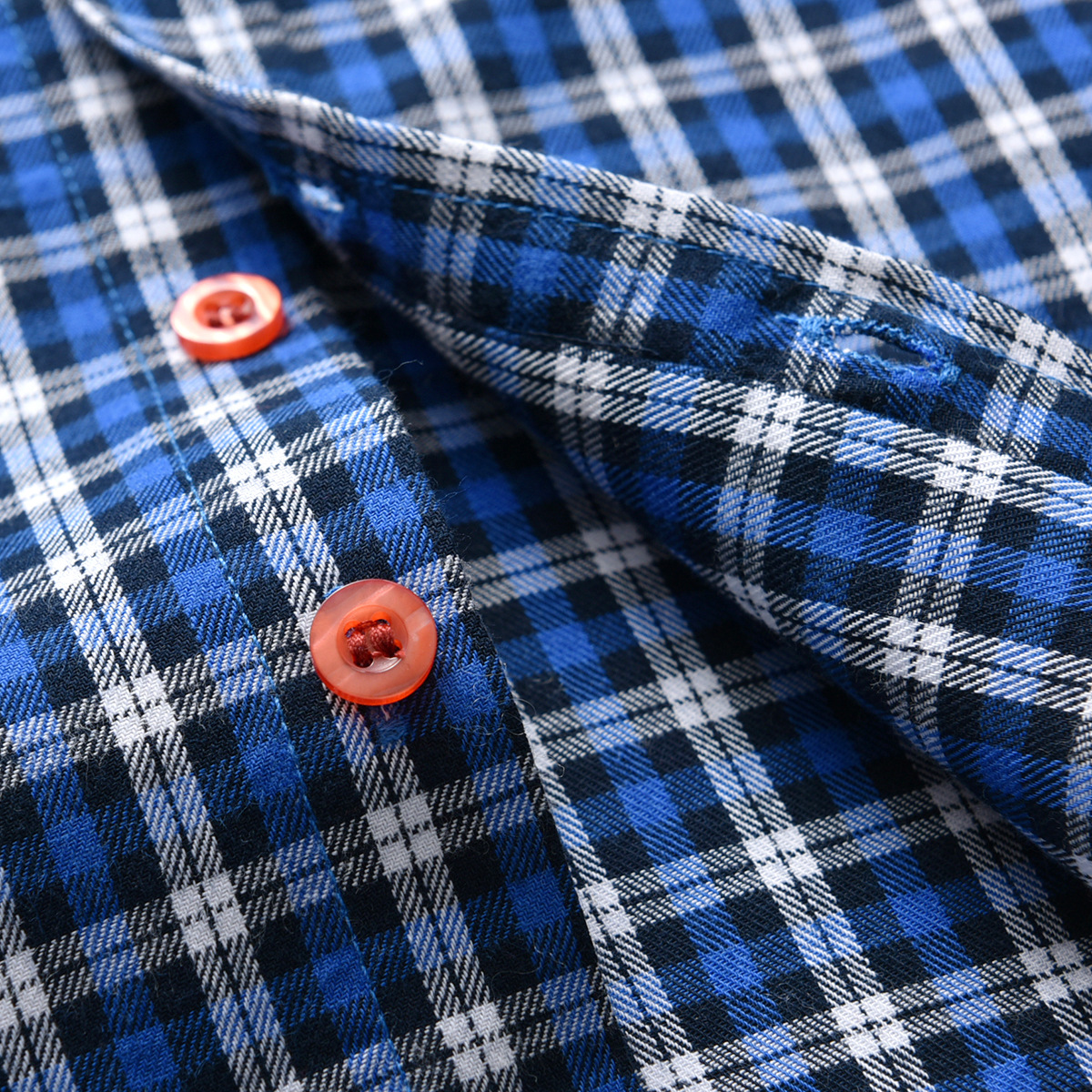 Boys' Plaid Short-Sleeved Shirt