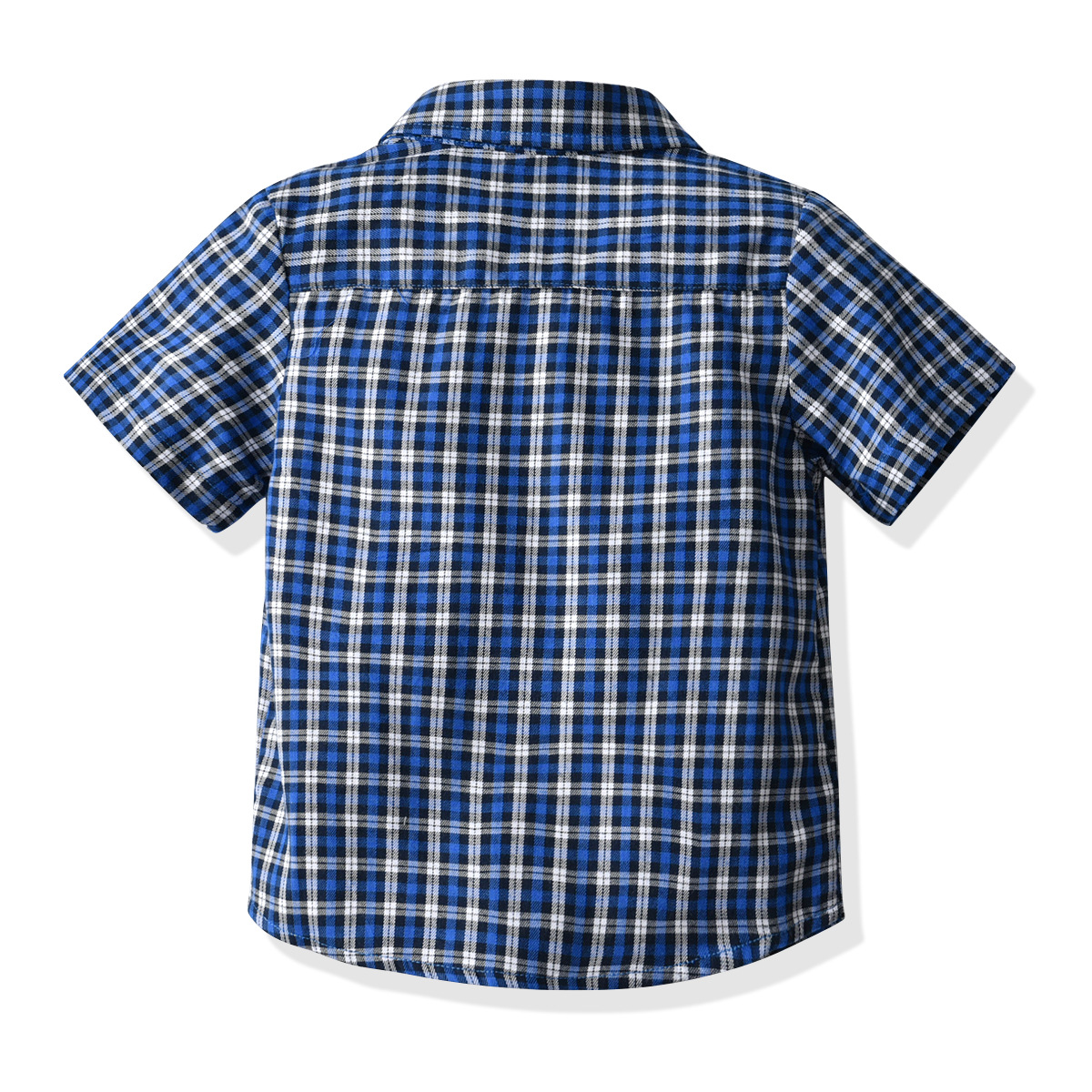 Boys' Plaid Short-Sleeved Shirt