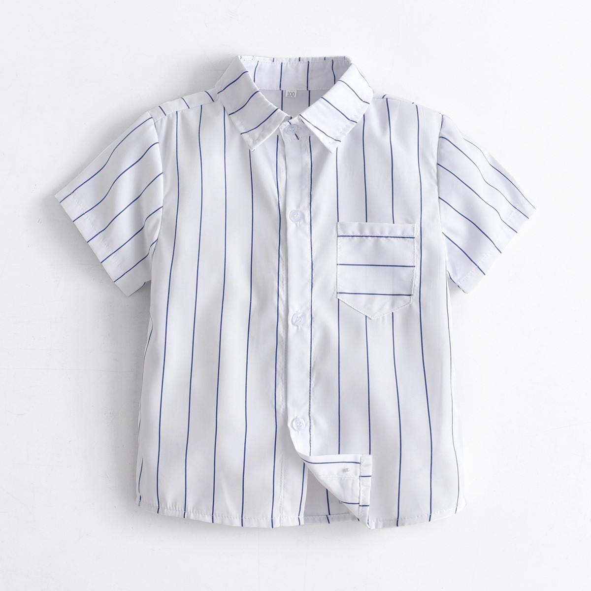 Boys' Striped Short-Sleeved Shirt