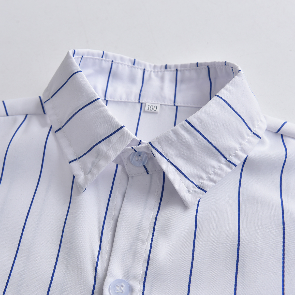 Boys' Striped Short-Sleeved Shirt
