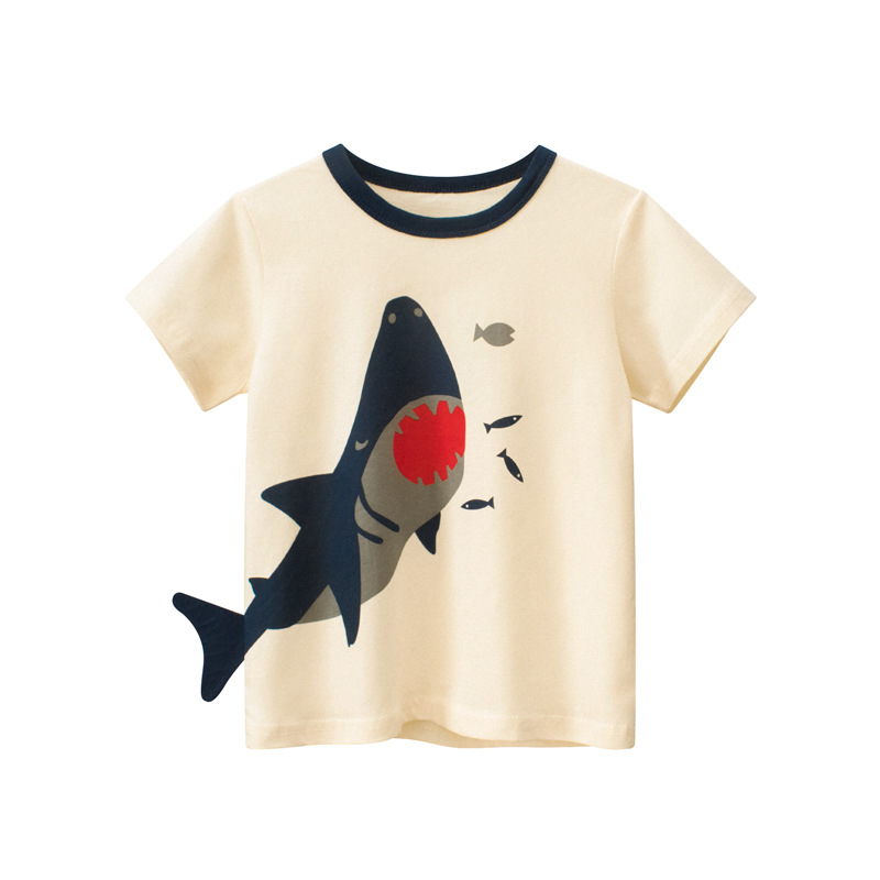 Children'S Shark Print T-Shirt