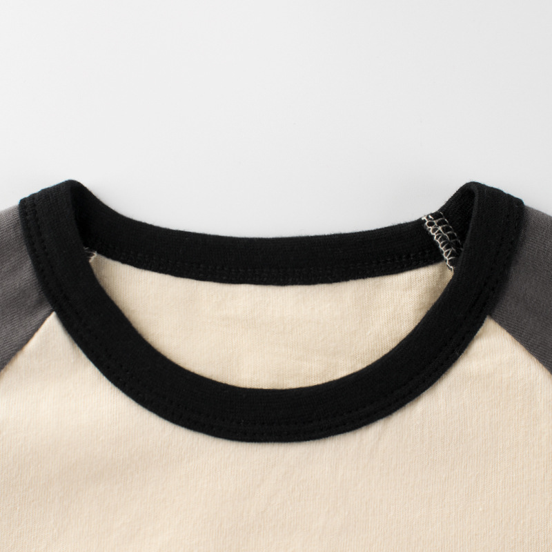 Spring Men'S Long-Sleeved T-Shirt Round Neck