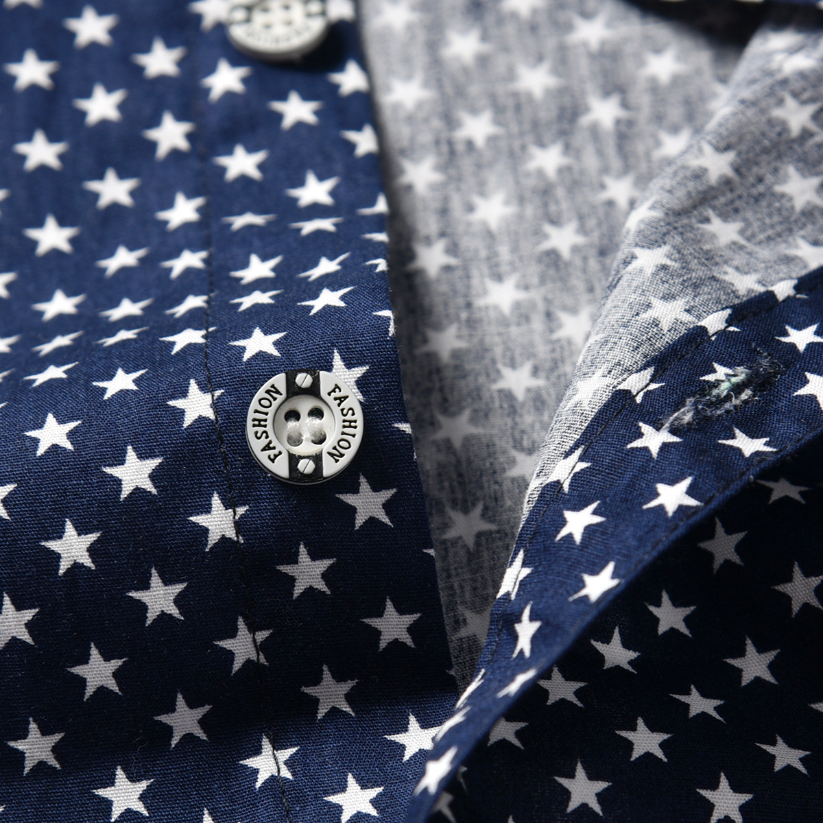 Star Cotton Short-Sleeved Shirts