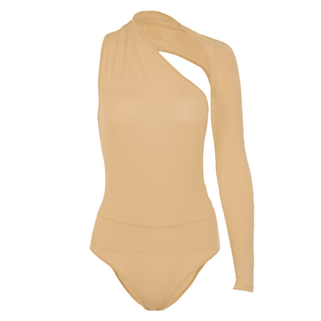 One-Shoulder Single-Sleeve Jumpsuit