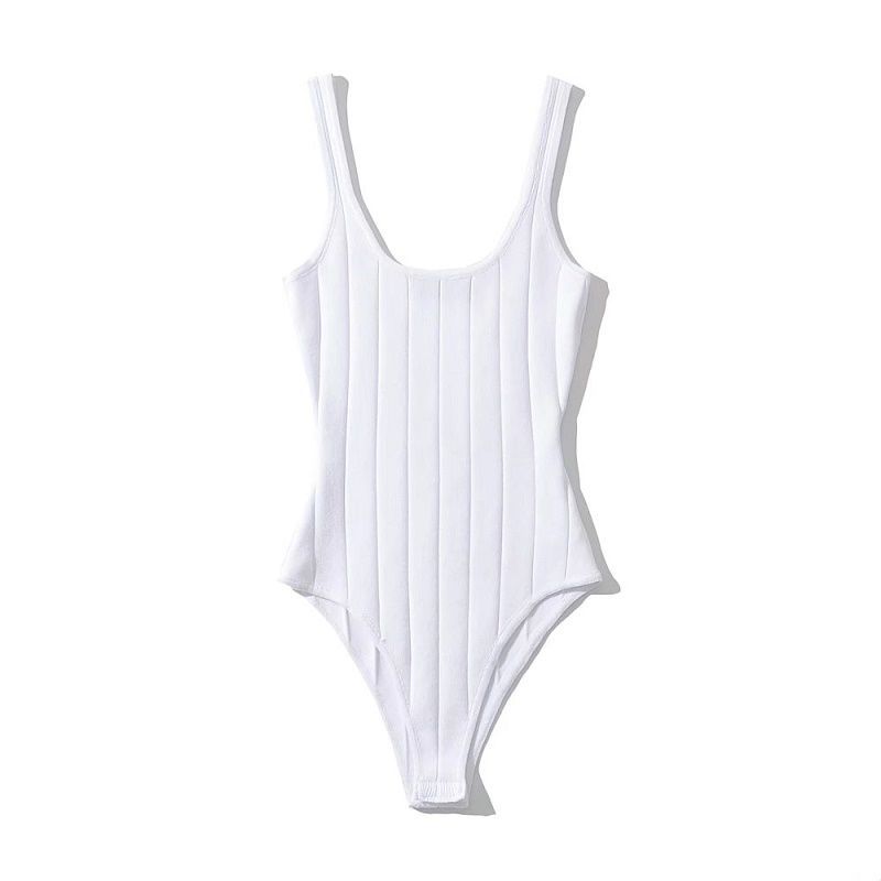 Pit-Striped Vest Jumpsuit