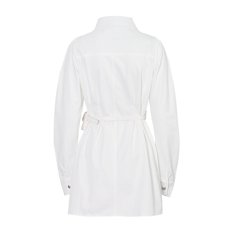 Waist Waist Pack Long Sleeve Short Dress