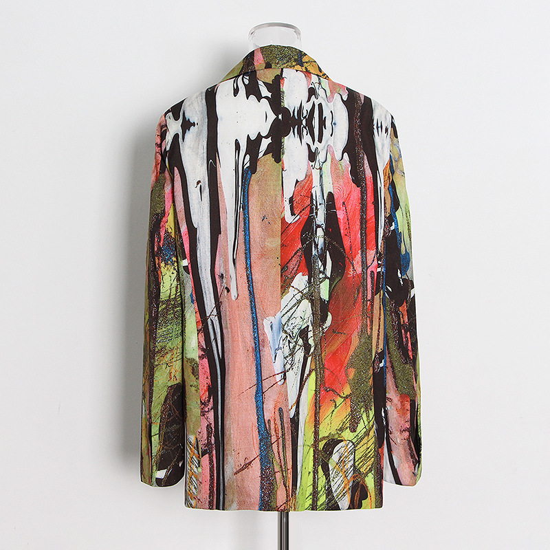 Abstract Printed Women'S Jacket