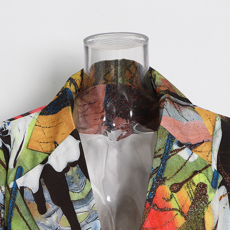 Abstract Printed Women'S Jacket