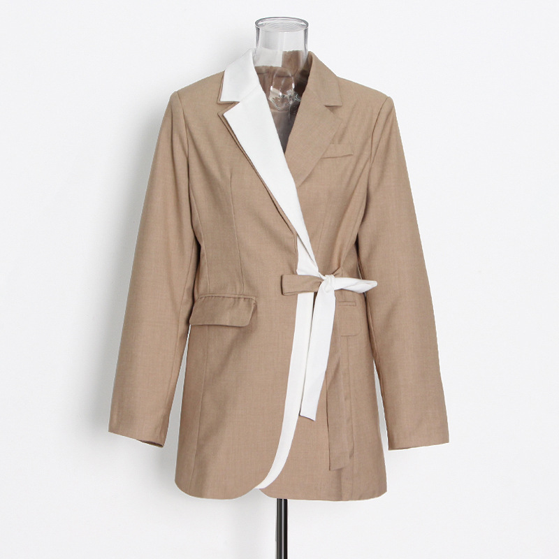 Airy Collar Lace-Up Loose And Versatile Jacket