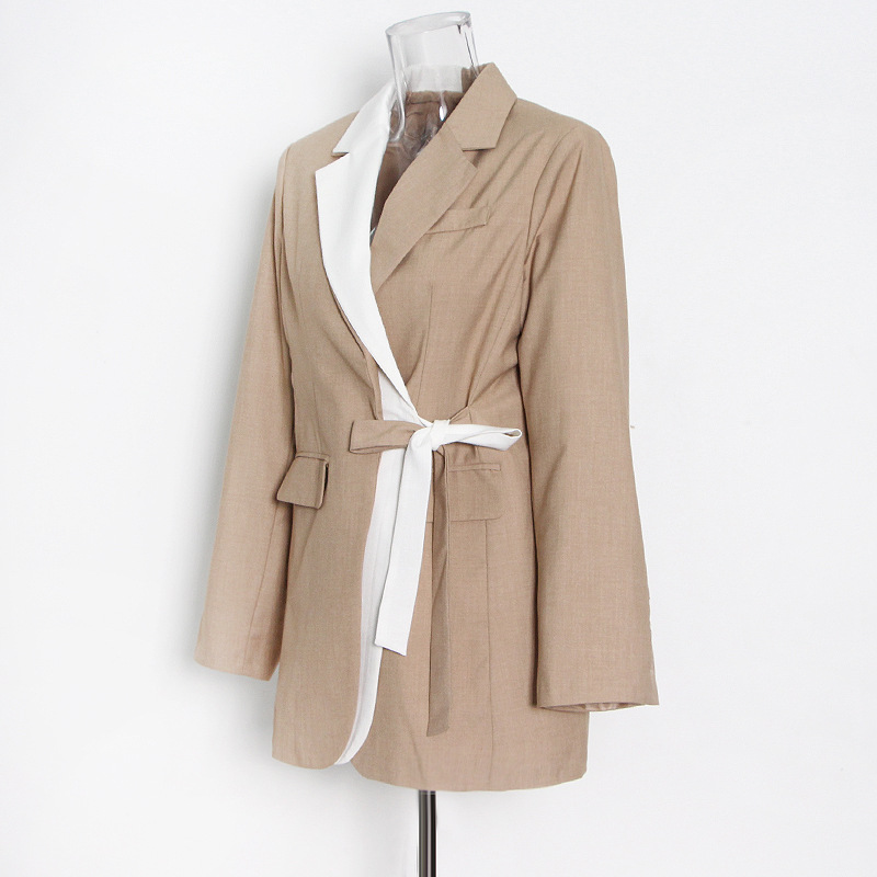 Airy Collar Lace-Up Loose And Versatile Jacket