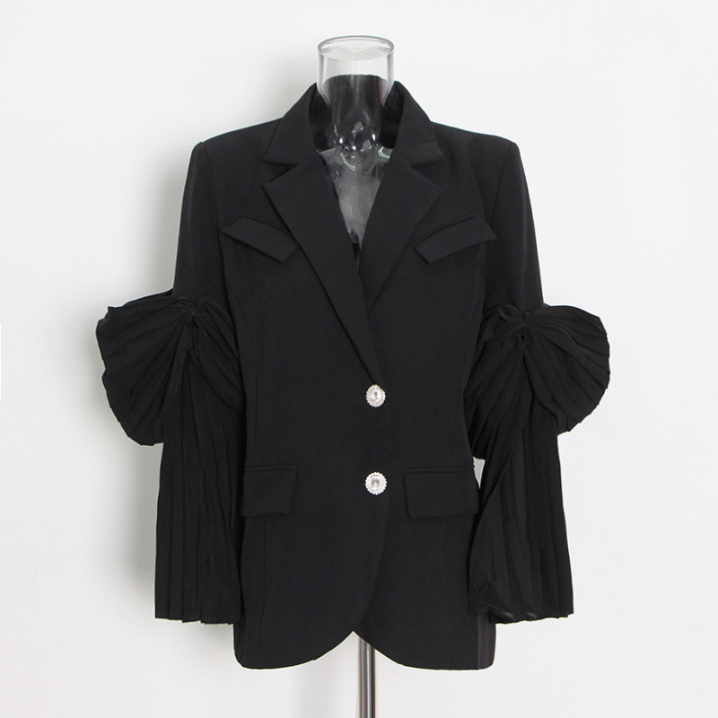Personalized Embroidery Stitching New Solid Color Short Jacket