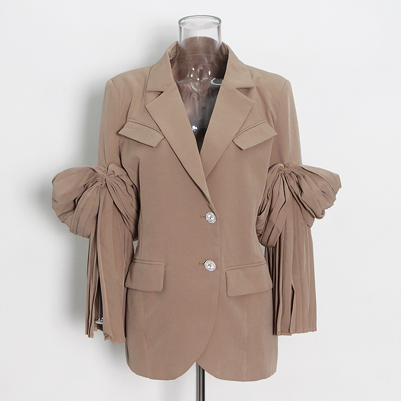 Personalized Embroidery Stitching New Solid Color Short Jacket
