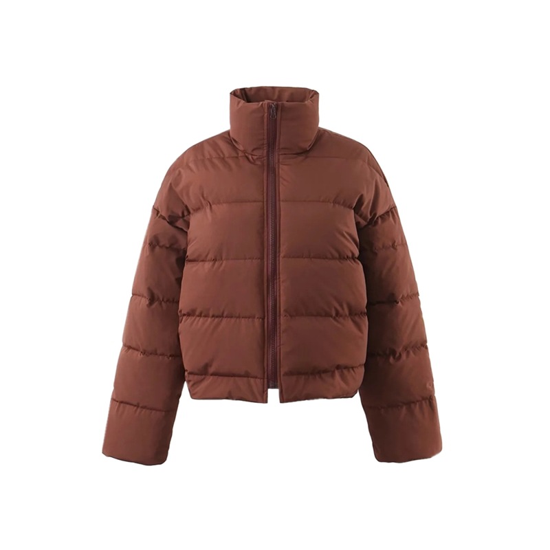 Standing Collar Zipper Bread Clothes Thickening Warm Jacket