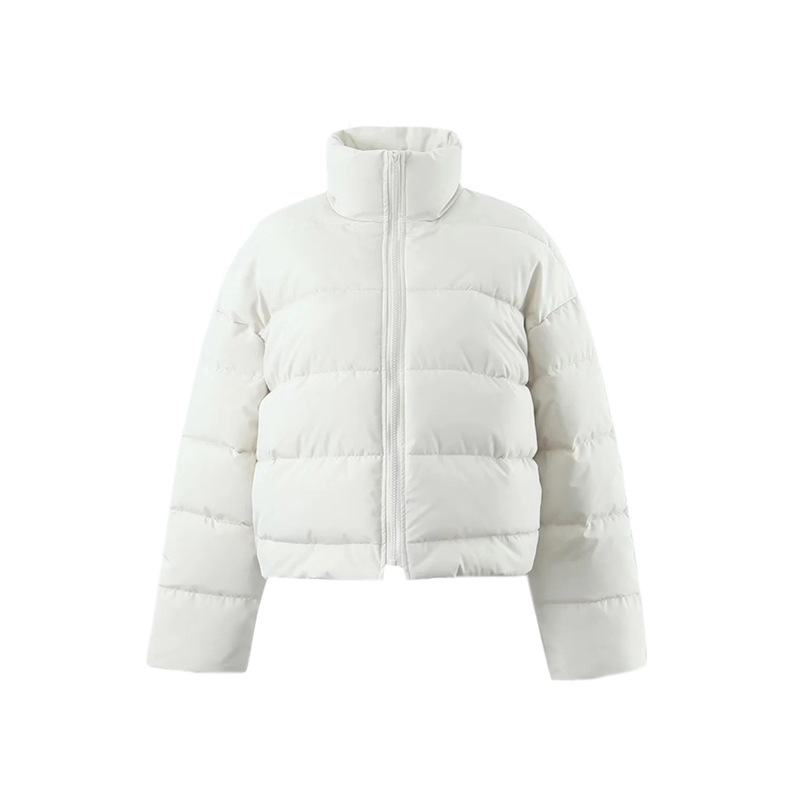 Standing Collar Zipper Bread Clothes Thickening Warm Jacket