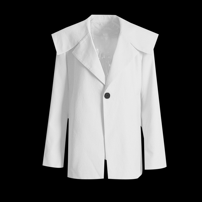 V-Neck One Button Long Sleeve Loose Casual Suit