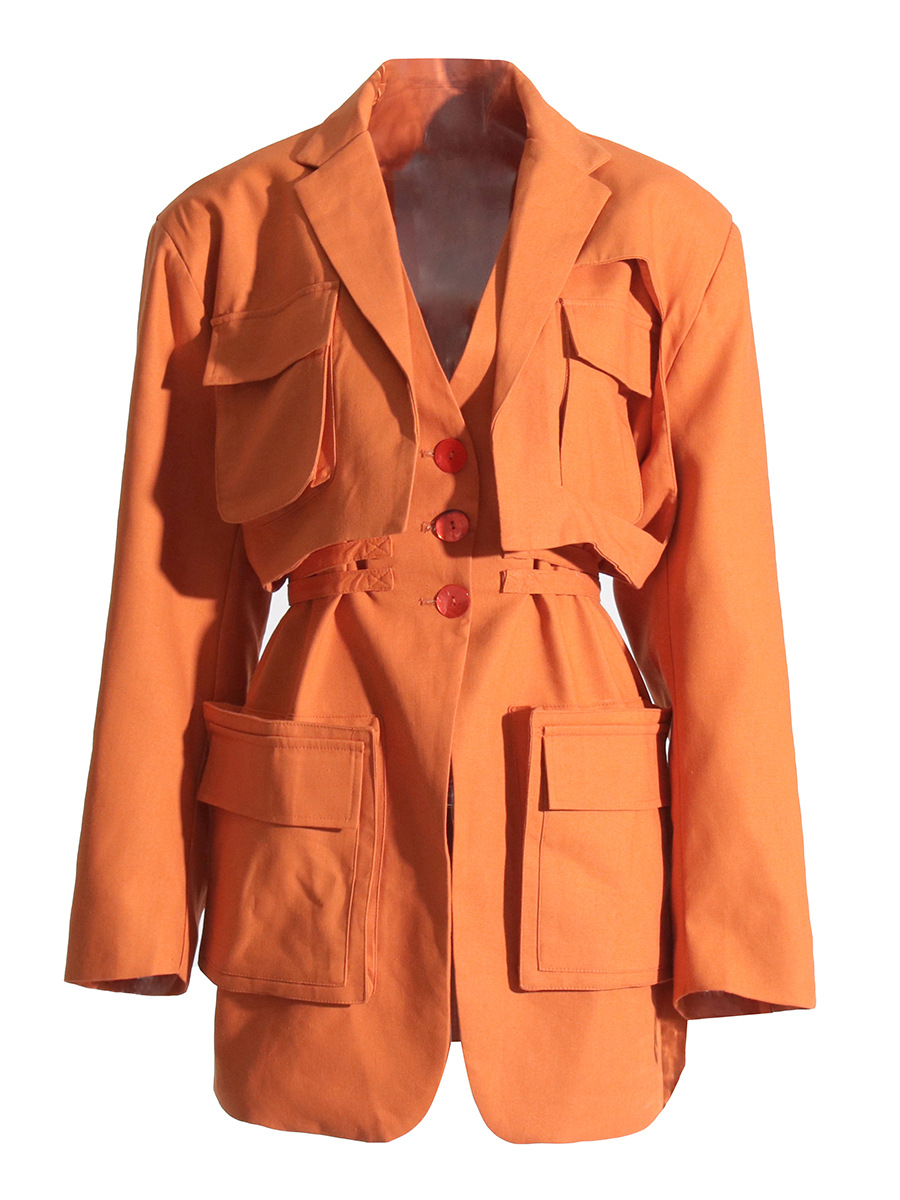 Work Style Three-Dimensional Pocket Casual Jacket
