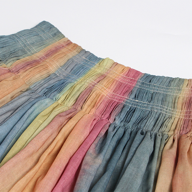 High Waist Splicing Silver Patch Half Skirt