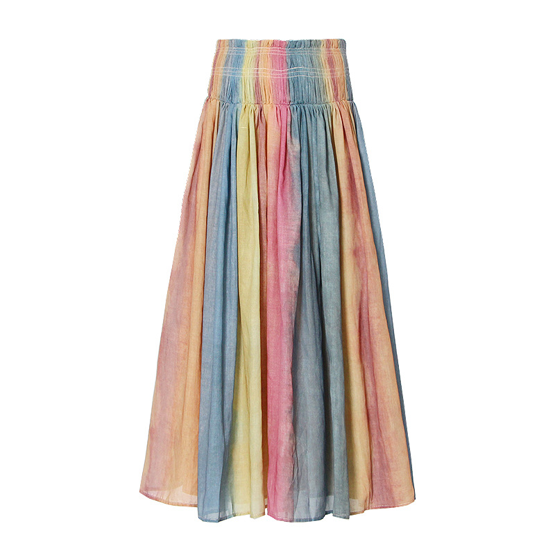 High Waist Splicing Silver Patch Half Skirt