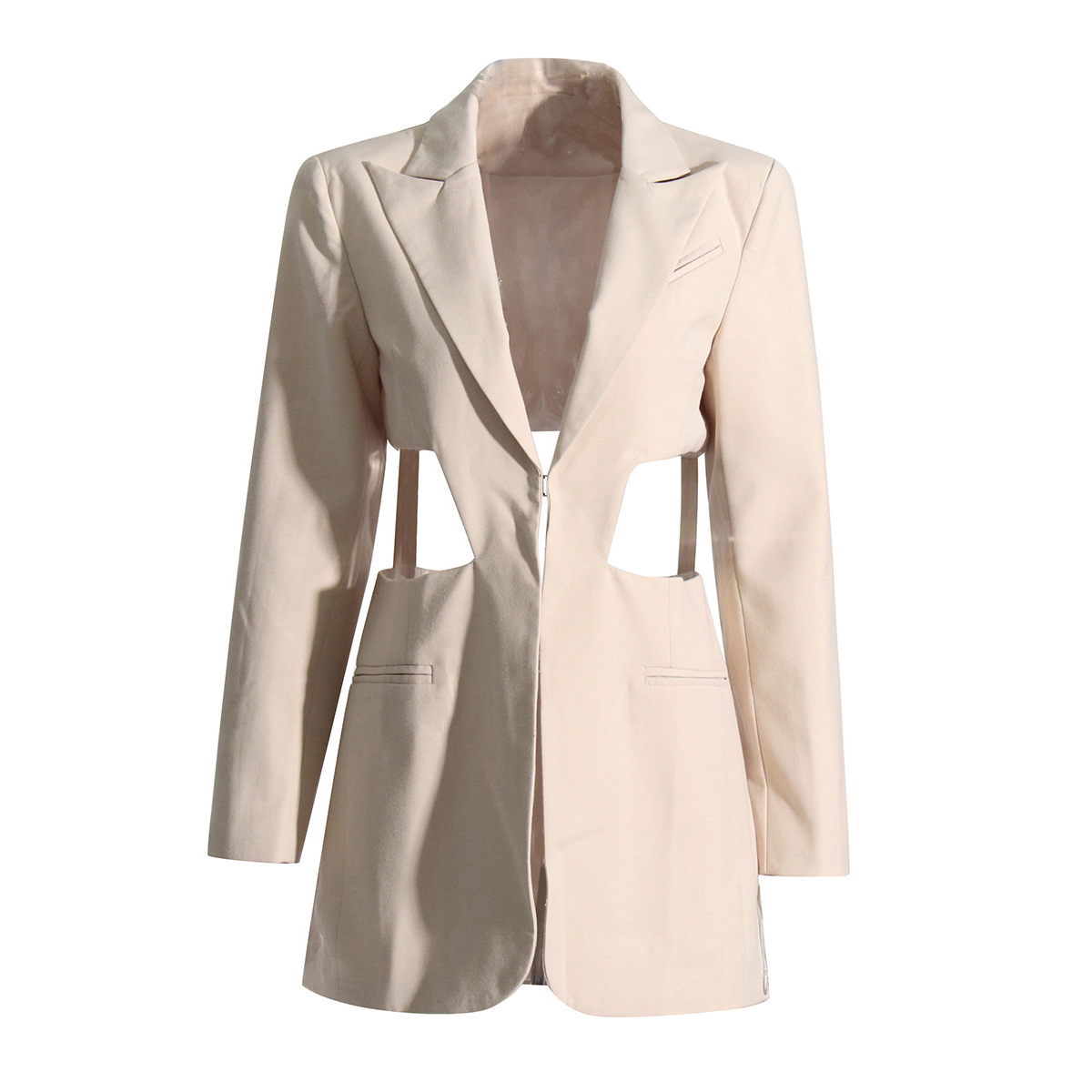 New Lapel Long-Sleeved Waistless Jacket