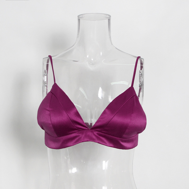 Double-Breasted Suit + Camisole + Half-Body Skirt