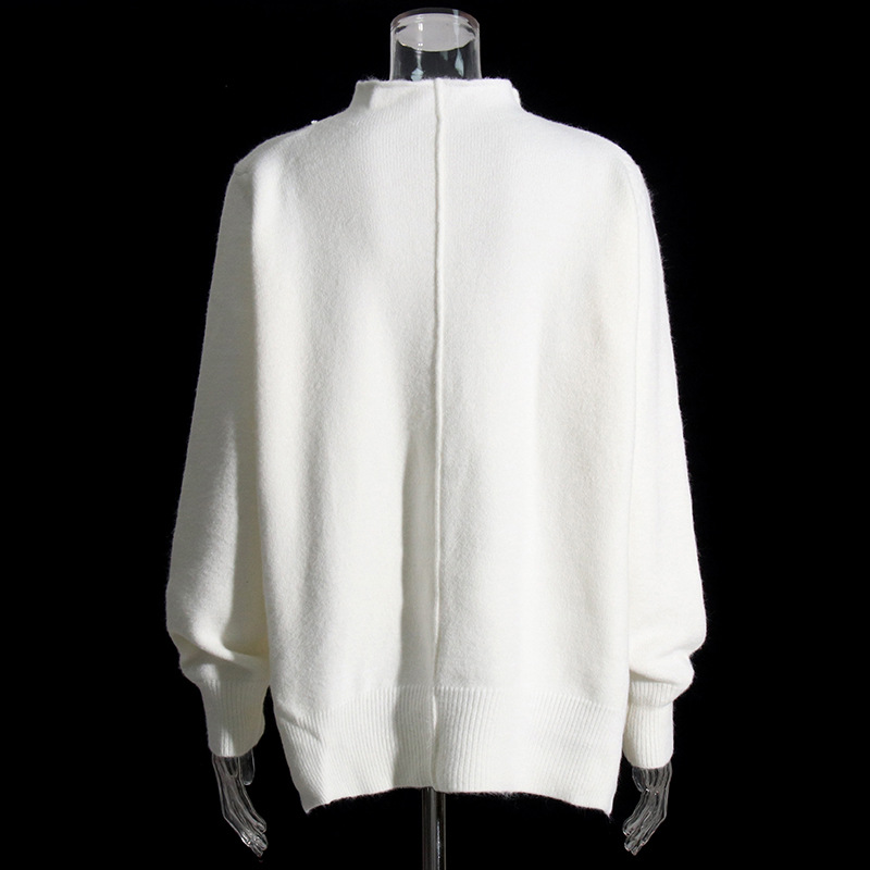 Loose Pullover Sweater + High Waist Knitted Wide Leg Pants