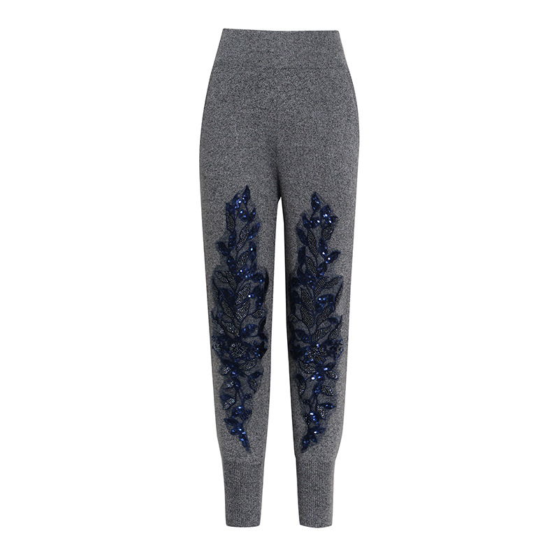 Round Neck Sweatshirt+ Sequin Pencil Pants