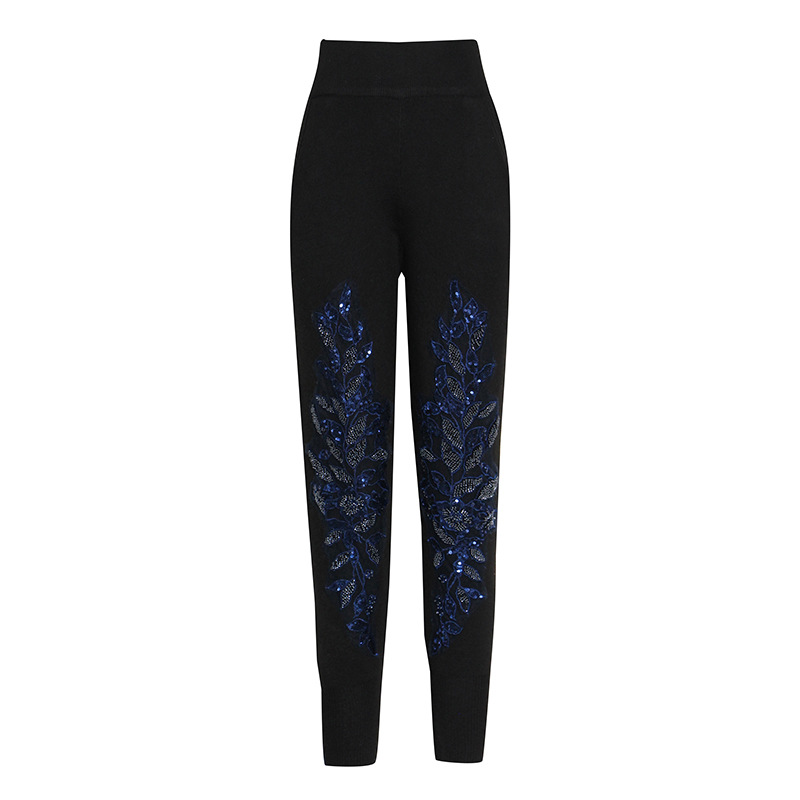 Round Neck Sweatshirt+ Sequin Pencil Pants