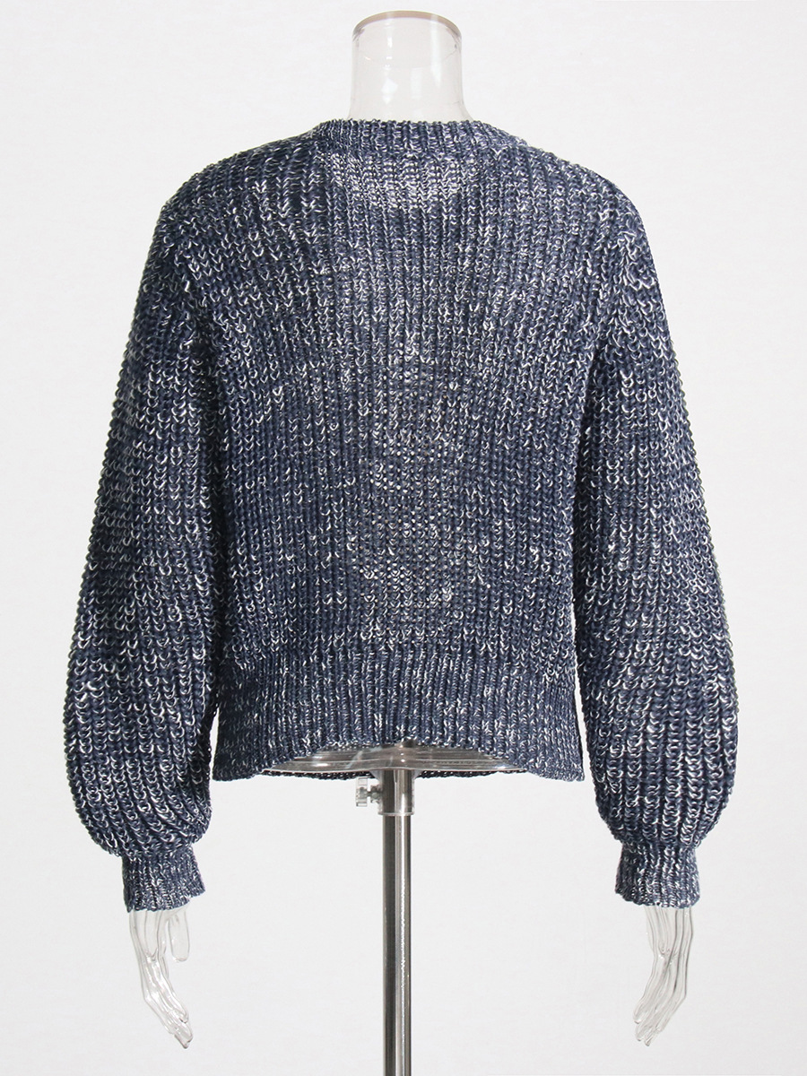 Pullover Long Sleeve Torn Chain Sweater