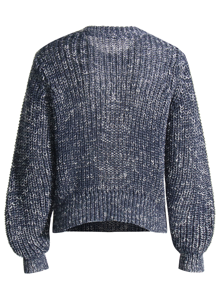 Pullover Long Sleeve Torn Chain Sweater