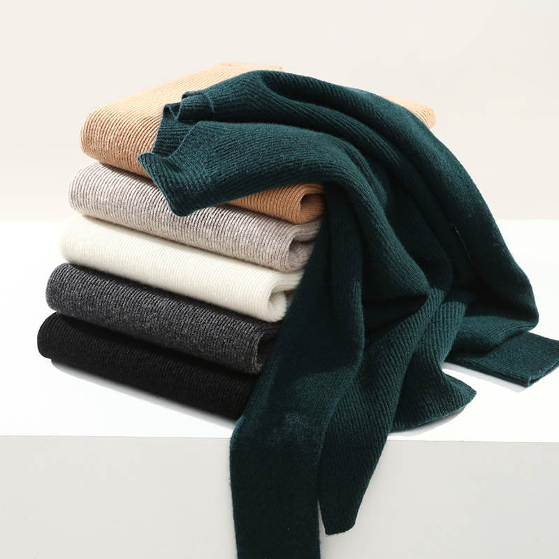 Wool Round Neck Knitted Ladies Long Sleeve Bottoming Shirt