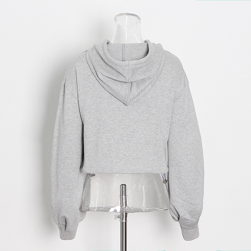 Sweatshirt Hollow Fake Two Pieces Set Long Sleeve 