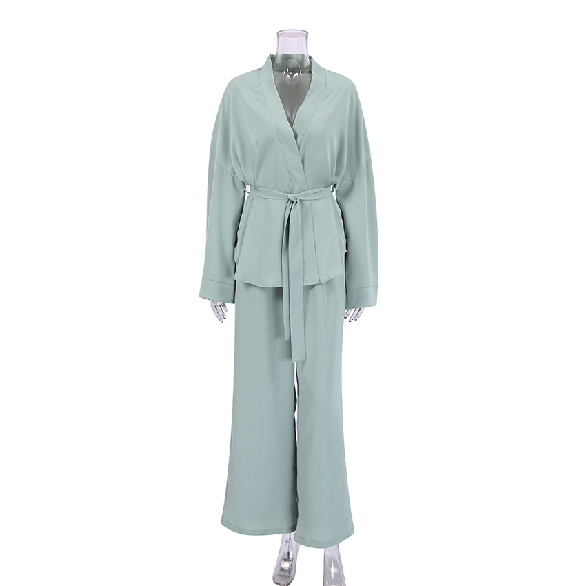 Chiffon Long-Sleeved Loose Two-Piece Set