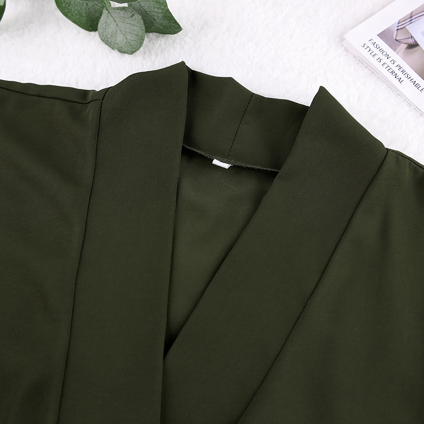 Loose Comfort Cardigan Strapping Robe