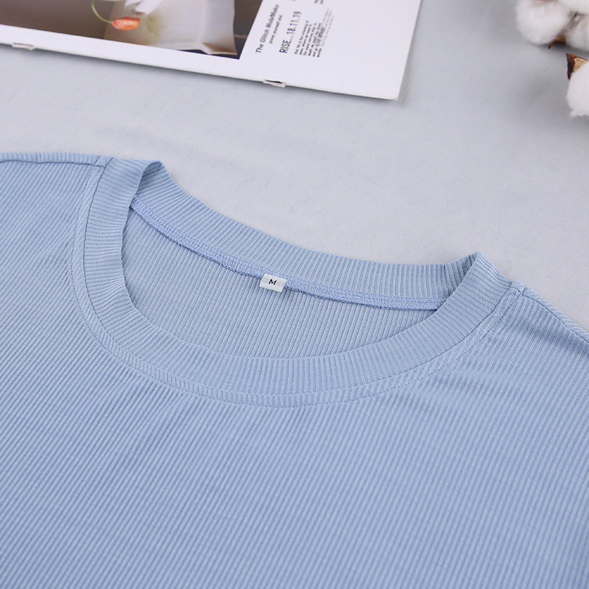 Knitted Long-Sleeved Pajamas Cotton Silk Loose