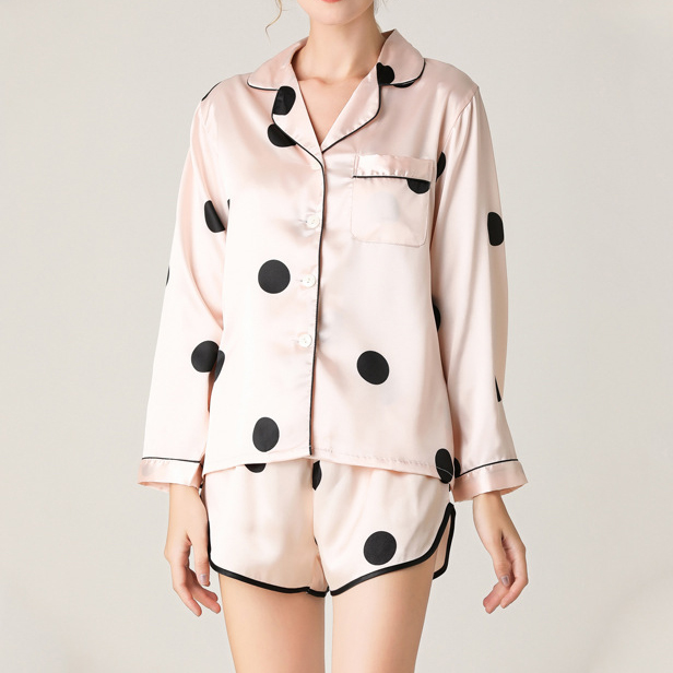 Long-Sleeved Shorts Two-Piece Pajamas