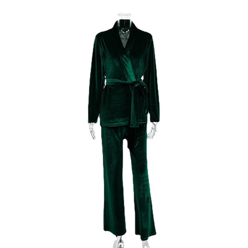 Velvet Warm Fashion Nightgown Pants