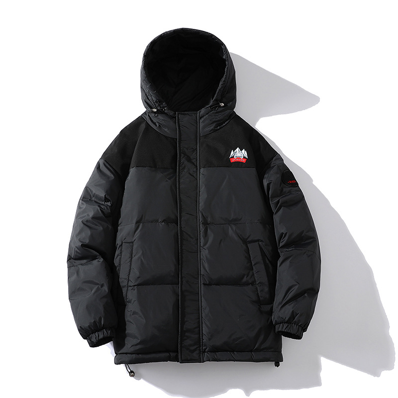 90% White Duck Down Men's Short Hooded Jacket