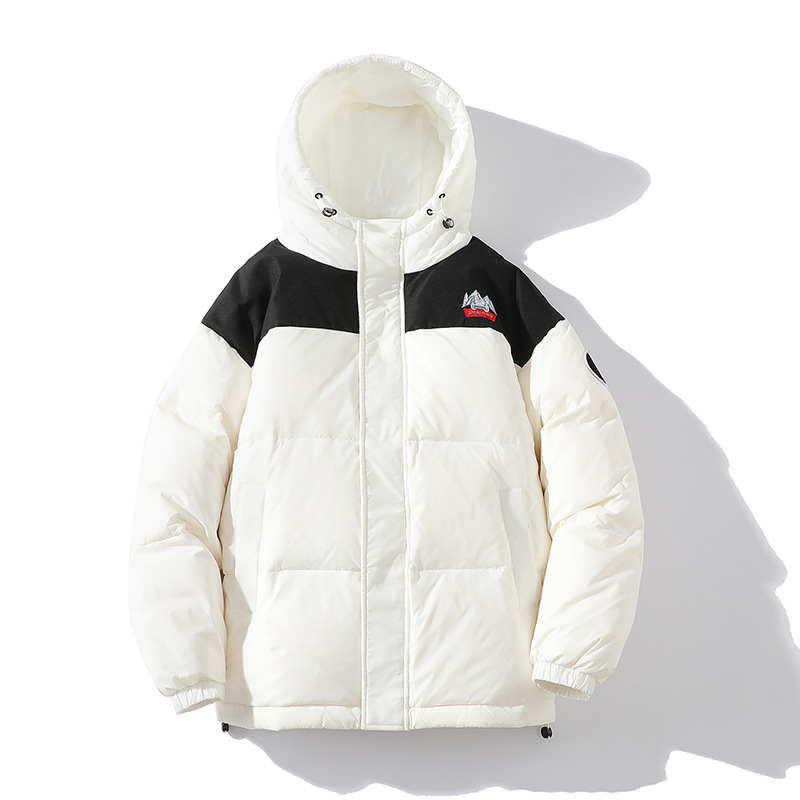 90% White Duck Down Men's Short Hooded Jacket