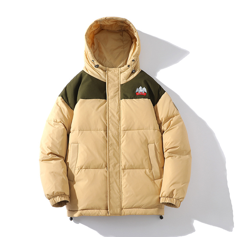 90% White Duck Down Men's Short Hooded Jacket