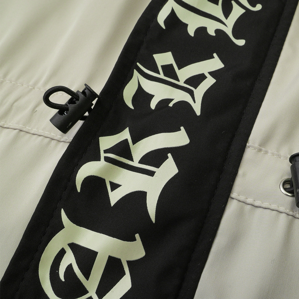 Letter Print Outdoor Windproof Jacket For Men