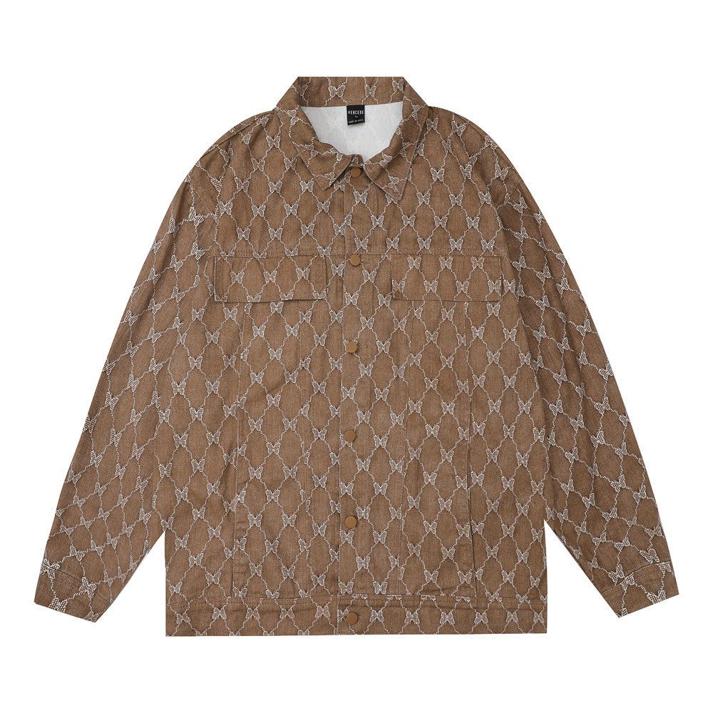 Butterfly Full Print Lapel Jacket For Men