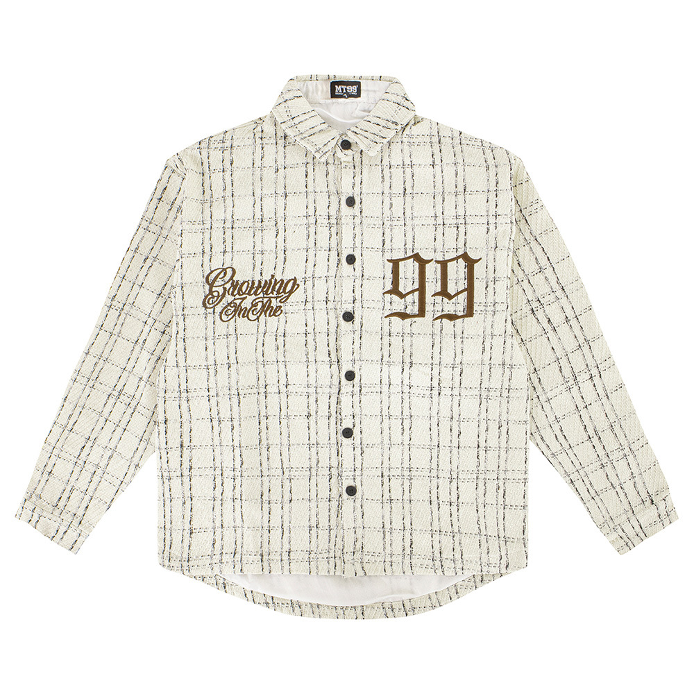 Casual Lapel Embroidered Long Sleeve Button Down Cardigan 
