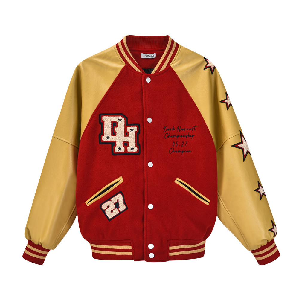 Collision Color Patchwork Biker Jacket
