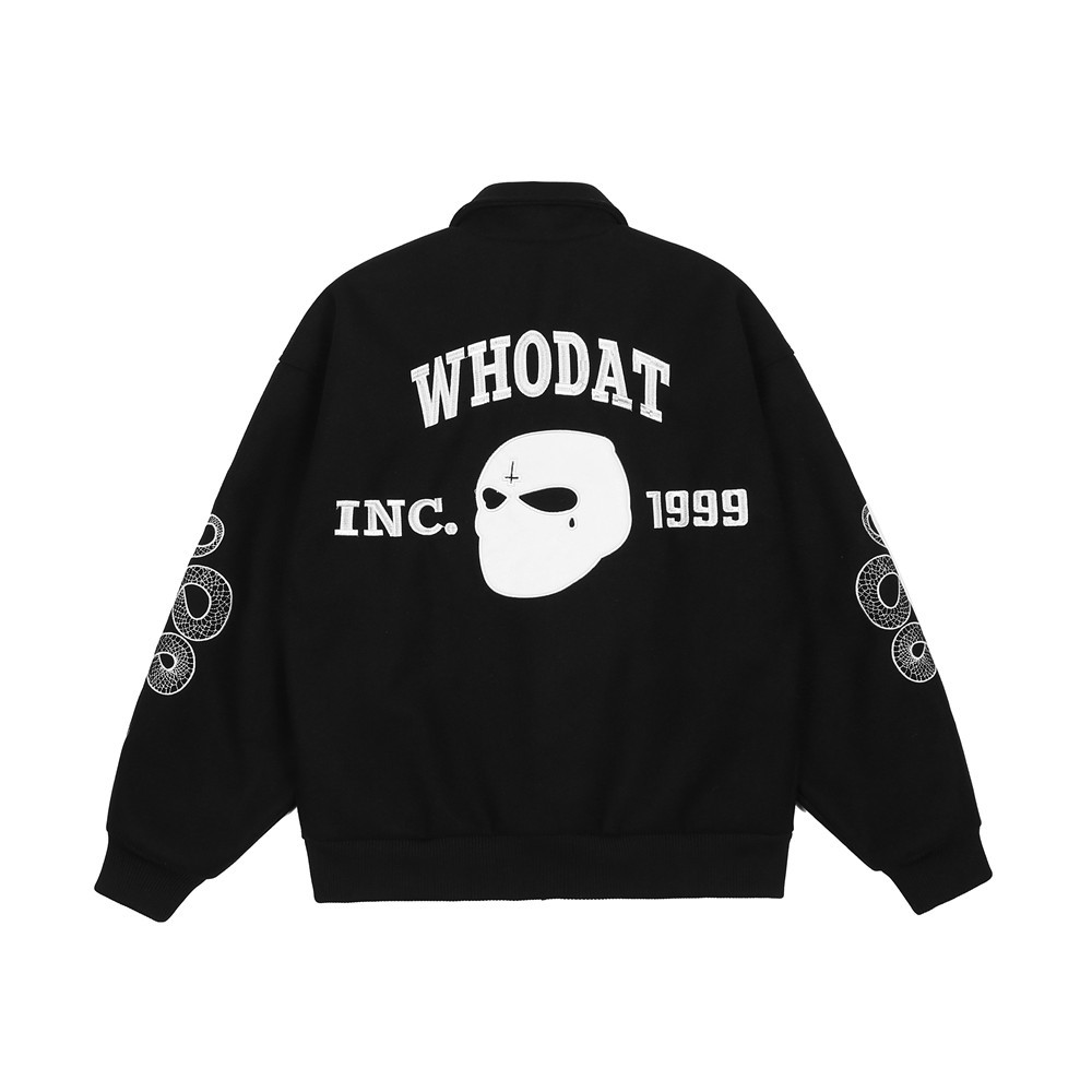 Dark Tide Brand Letters Embroidered Jacket Tops For Men