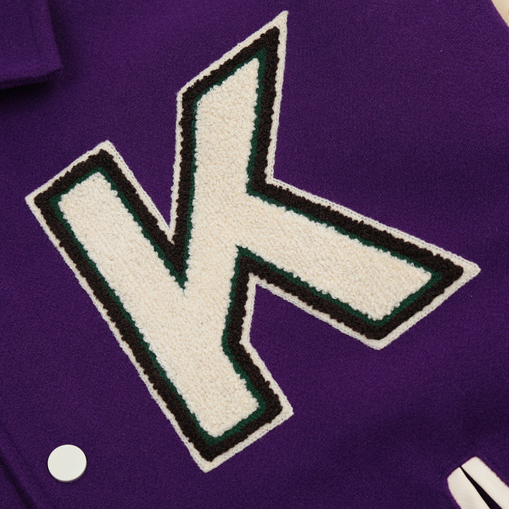 High Street Color Blocking Flocked Embroidered Baseball Jerseys