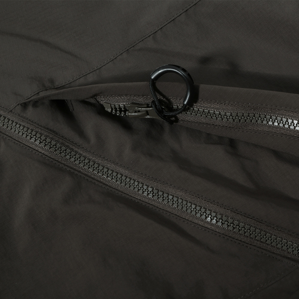 Irregular Zipper Hooded Jacket For Men