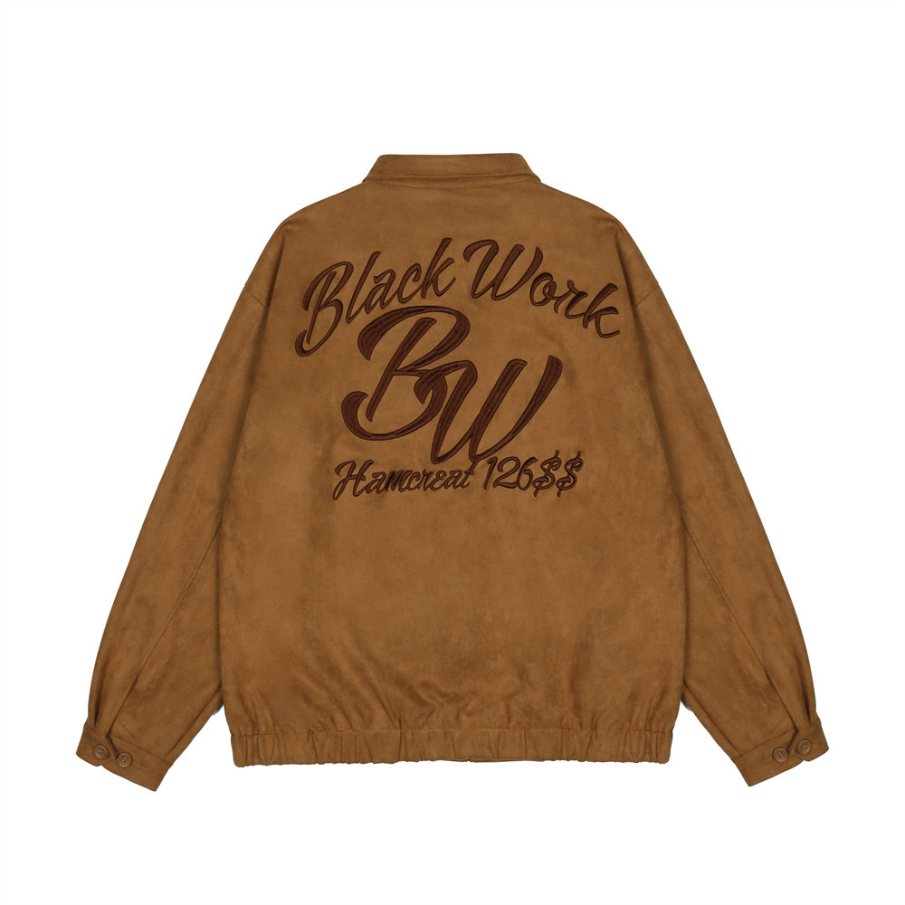 Letter Embroidery Coach Jacket Tops For Men