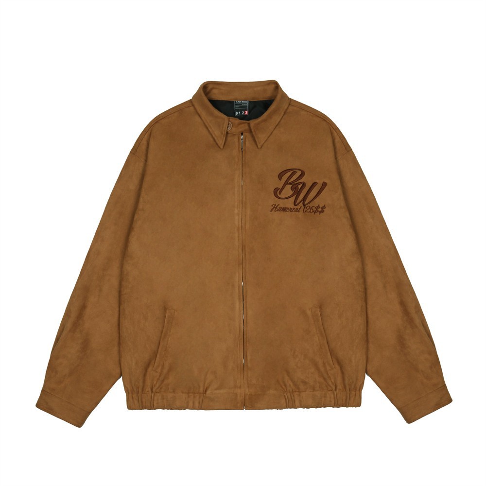 Letter Embroidery Coach Jacket Tops For Men